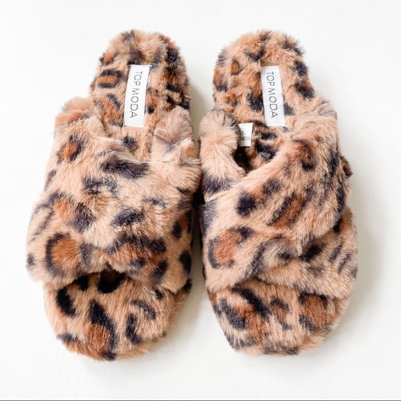 Top Moda Leopard Slippers Ben-25 - Picture 4 of 8